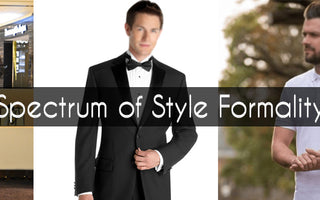 Spectrum of Style Formality|Formals|Contrasting Colors|Check & Patterns|Man in Casuals|Man in Semi-formals|